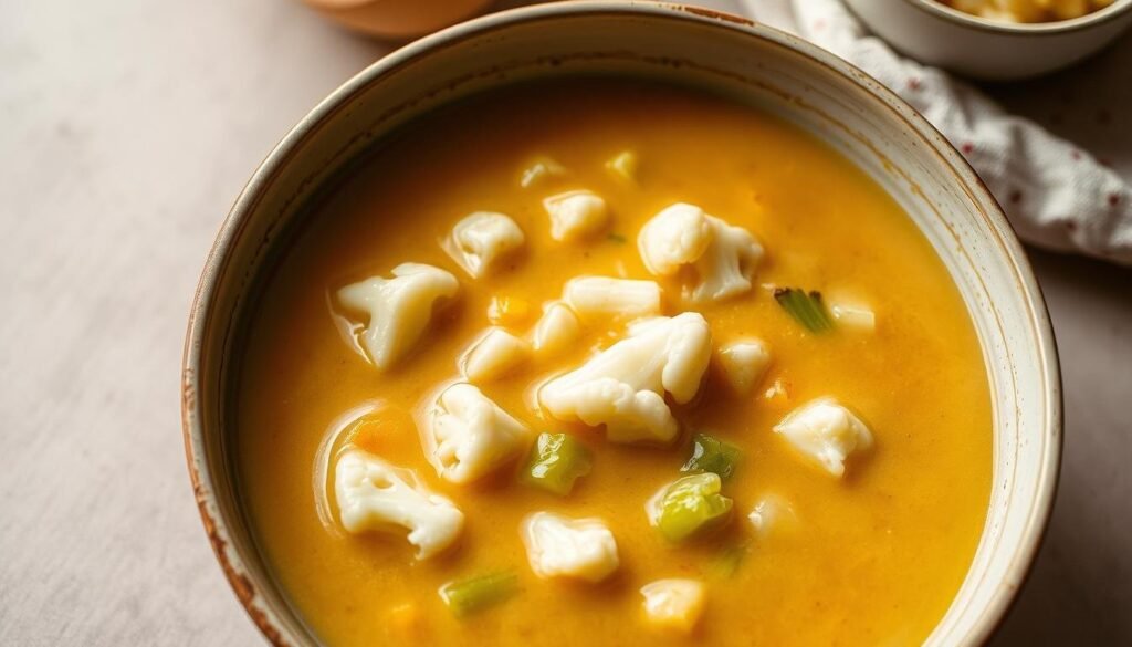Creamy Cauliflower and Leek Soup