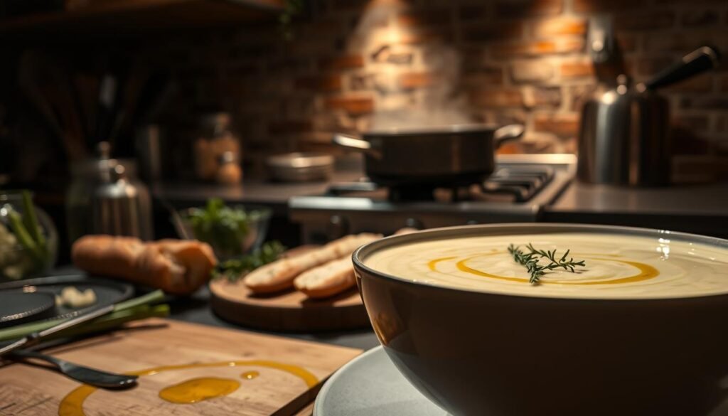 Creamy Cauliflower and Leek Soup