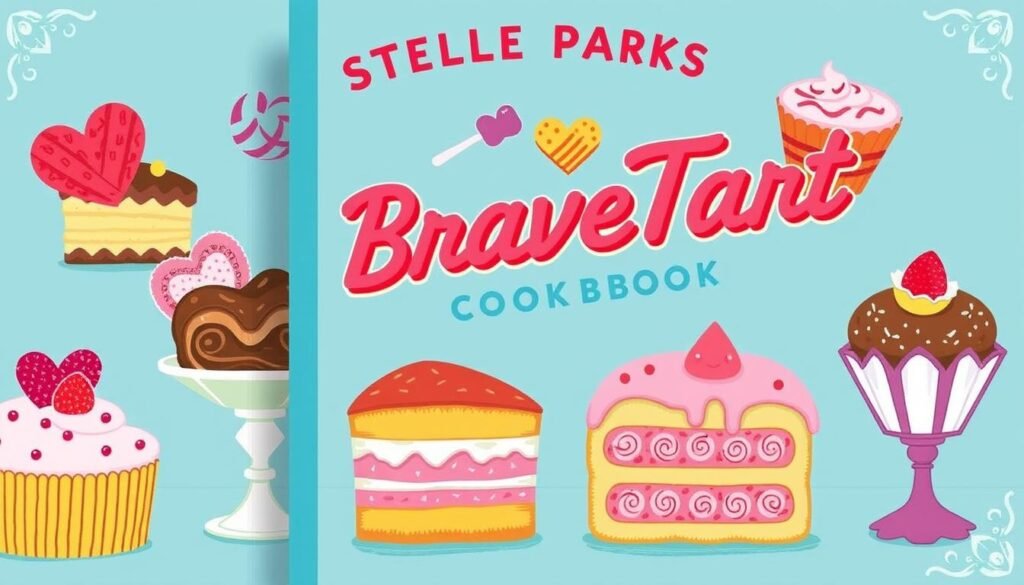 Generate an image of Stella Parks' BraveTart cookbook cover pastry books