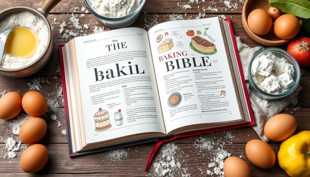 Generate an image of "The Baking Bible" by Rose Levy Beranbaum pastry books