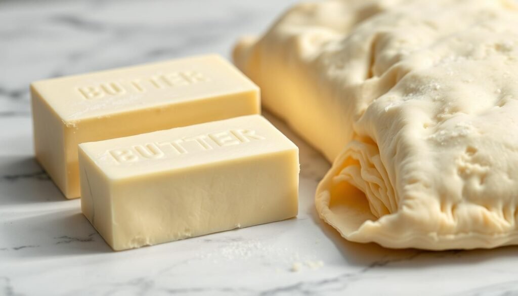 European butter being used in pastry making, one of the 5 key ingredients for irresistible desserts European butter being used in pastry making, one of the 5 key ingredients for irresistible desserts