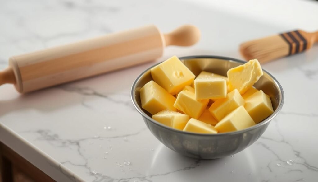 cold butter preparation for flaky pastry cold butter preparation for flaky pastry