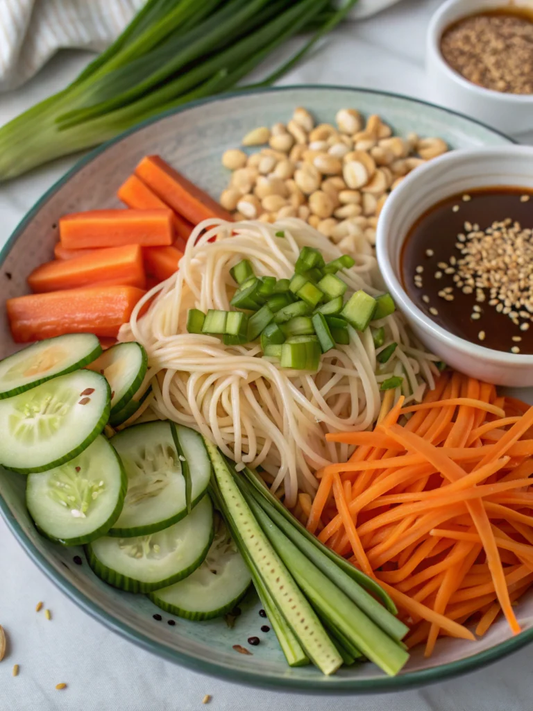 Cold Sesame Noodle Salad