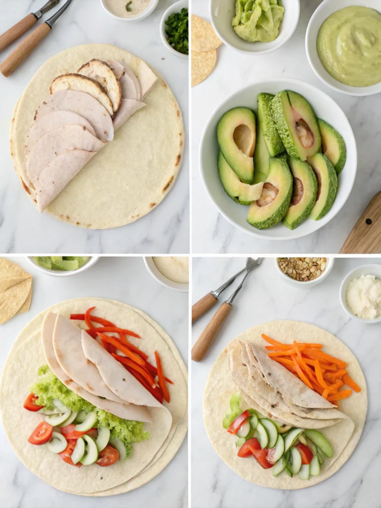 Turkey Avocado Hummus Wrap