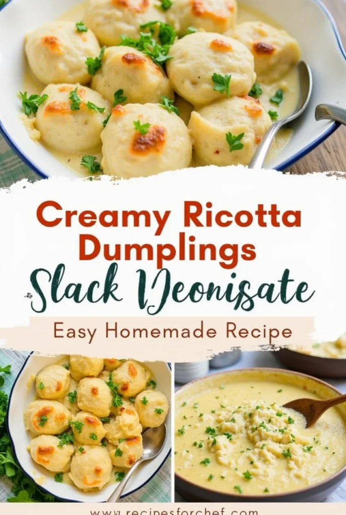 Ricotta Dumplings