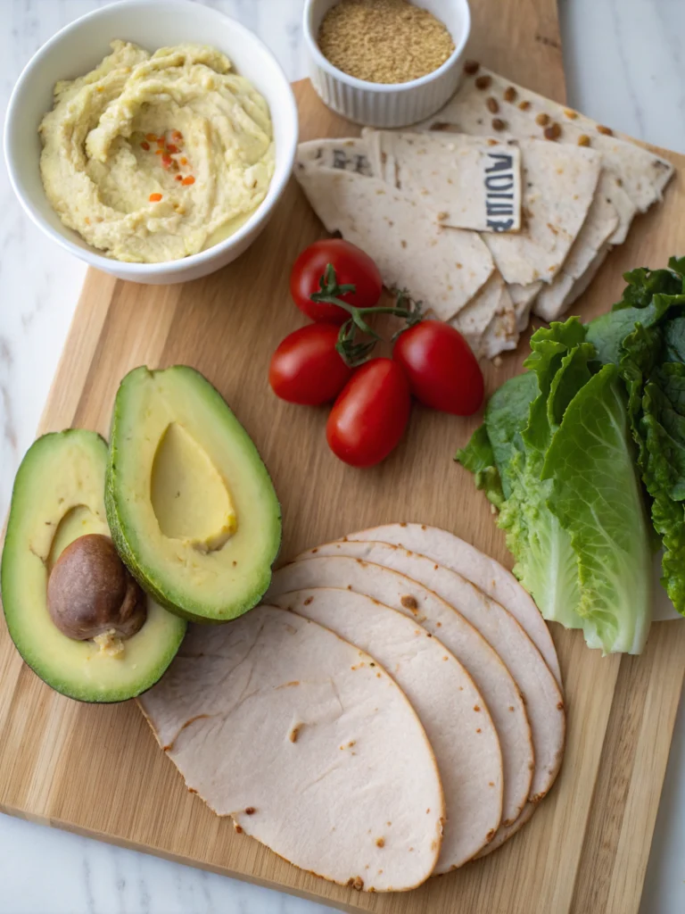 Turkey Avocado Hummus Wrap